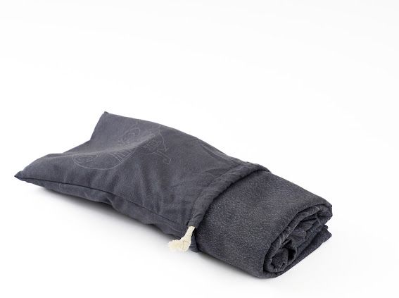 Black Microfiber Adult Poncho - Diver