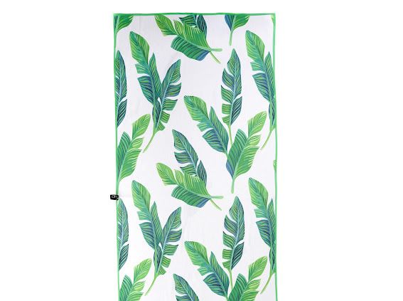 Microfiber Towel - Green Leaves, (Big)