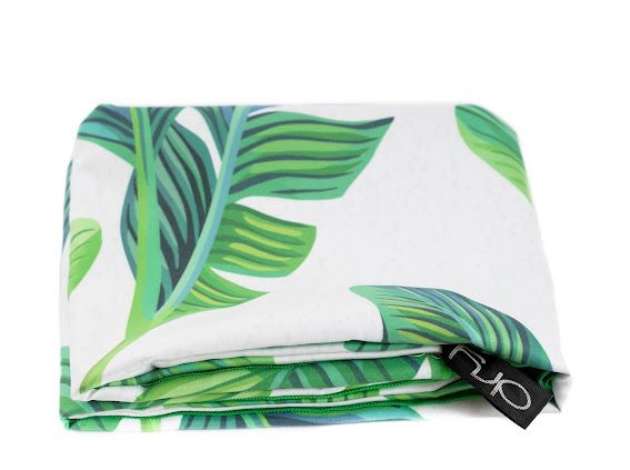 Microfiber Towel - Green Leaves, (Big)