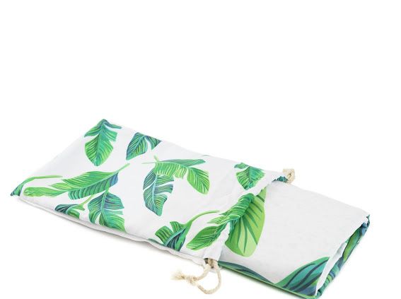 Microfiber Towel - Green Leaves, (Big)