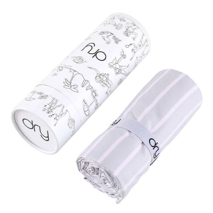 Microfiber Quick Dry Towel - Stripe Design, Light Pink, (Big)