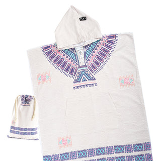 Beige Microfiber Adult Poncho (Native American)