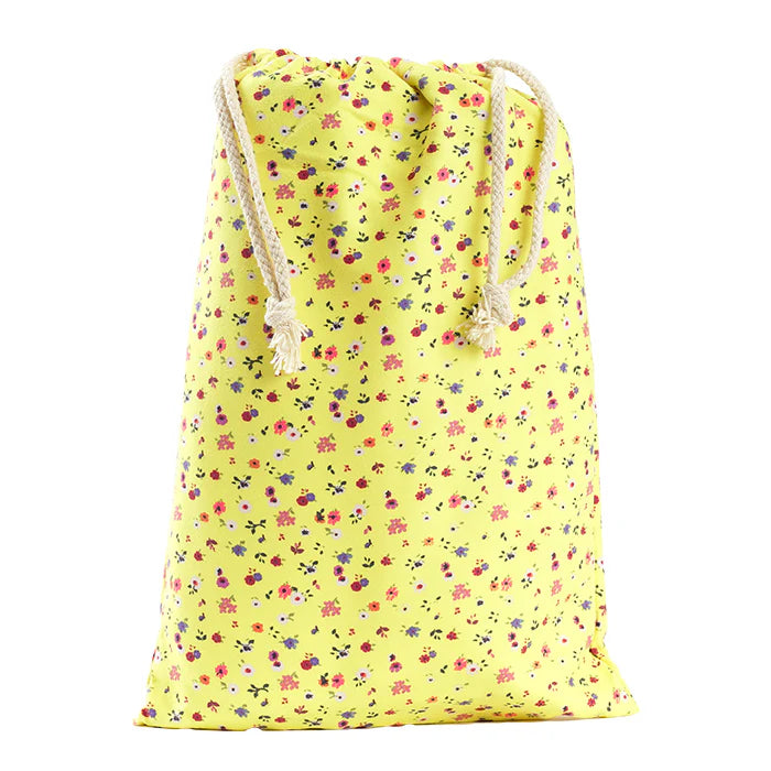 Microfiber Adult Poncho 2Pcs Set (Adult + Kid) - Flower Design, Yellow